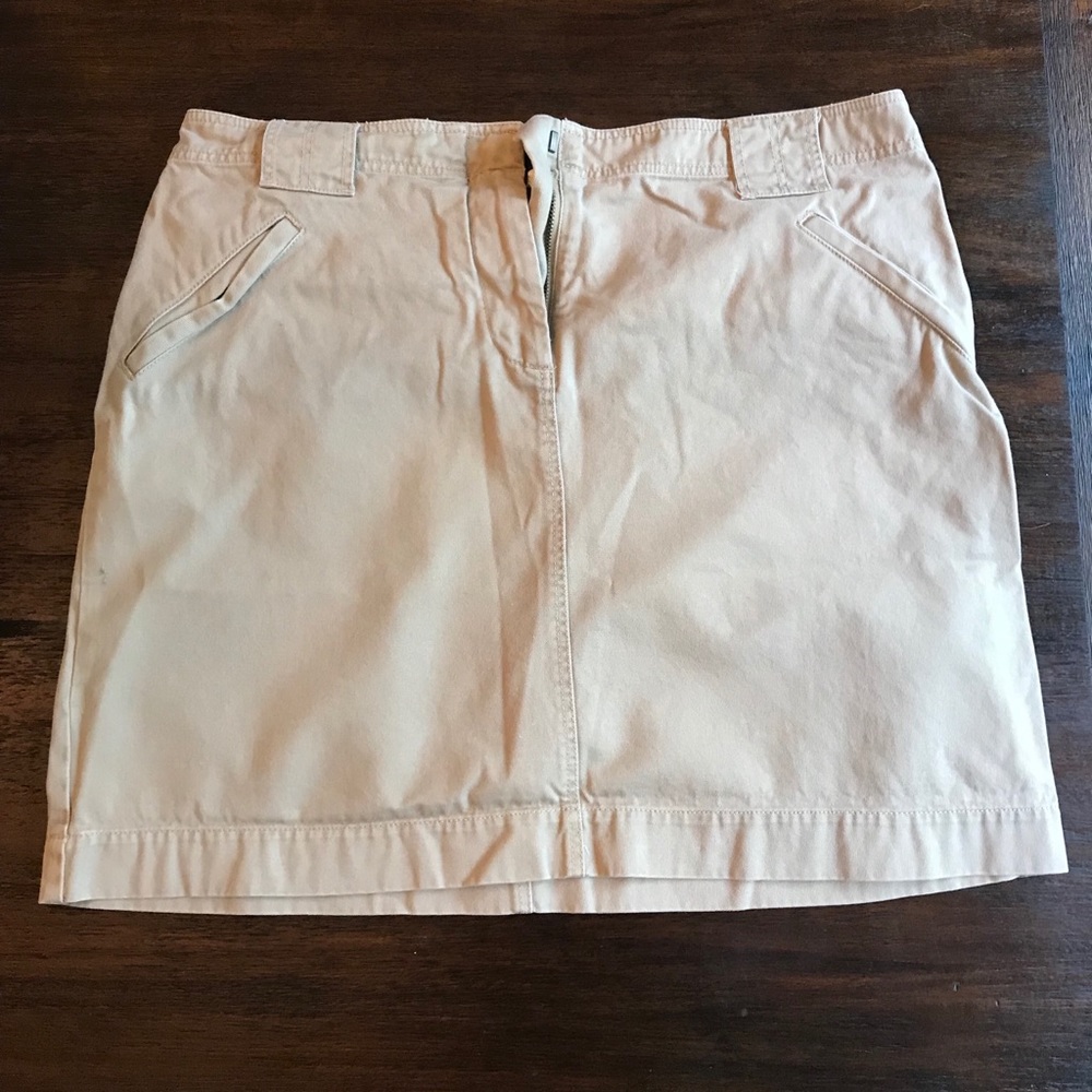 J Crew chino skirt sz 12